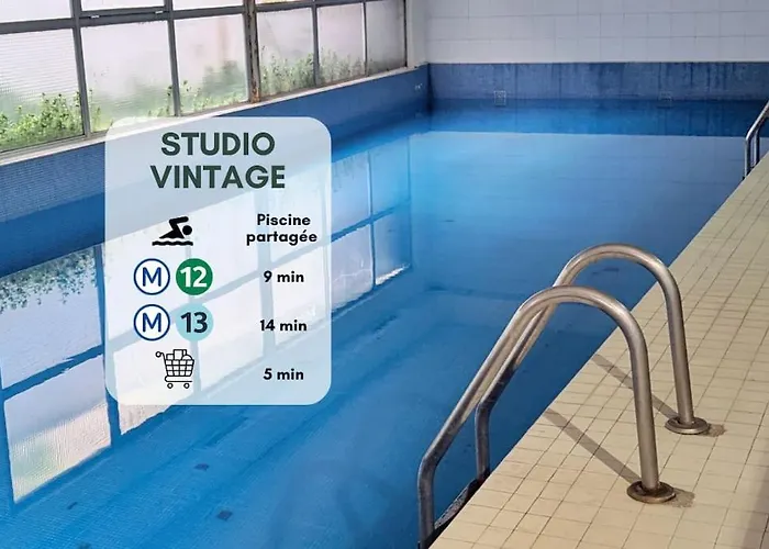 Esprit Vintage Avec Piscine, Proche Du Metro